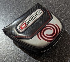   ODYSSEY O WORKS MALLET PUTTER HEADCOVER - Black Magnetic Cover EUC 