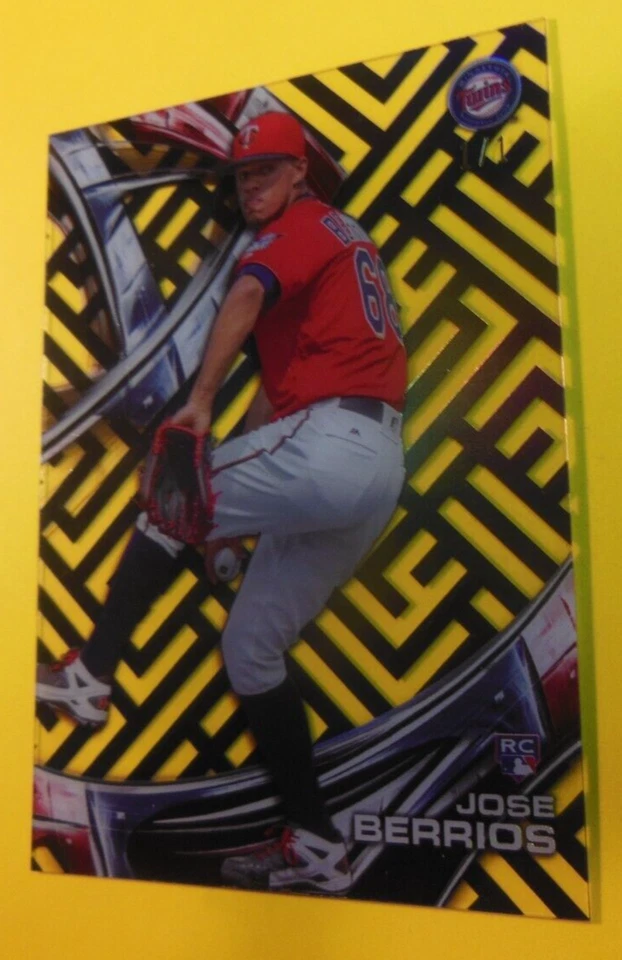 2016 Topps High Tek Jose Berrios RC Rookie Card HT-JBE 1/1 One of One! - Image 3 of 4