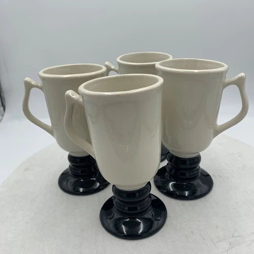 Hall's #1273 Vintage Pedestal Irish Coffee Mugs