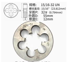1Pcs HSS Right Hand Die 15/16"-32UN Dies Threading 15/16 - 32 UN