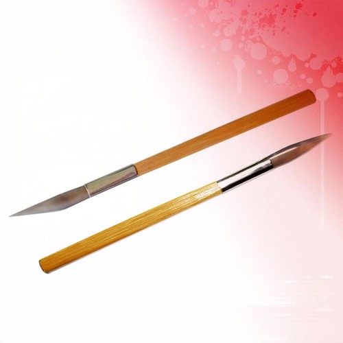 2pcs Agate Polishing Bamboo-Handle Jewelry Polishing Tool for Home Store agate