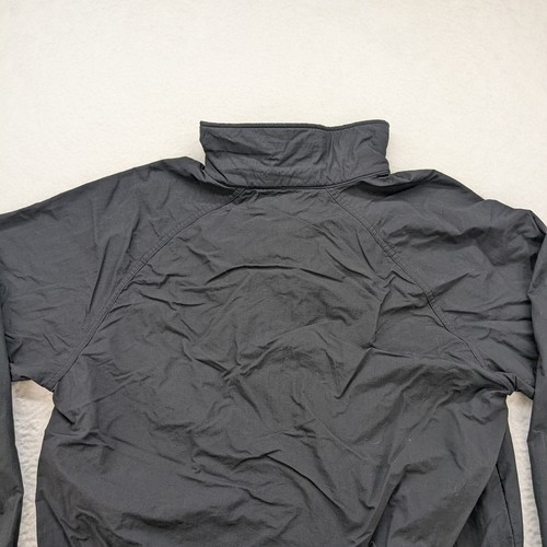 Swingster Jacket Mens Medium USA Stanley Door Systems Windbreaker Black Retro - Picture 5 of 8