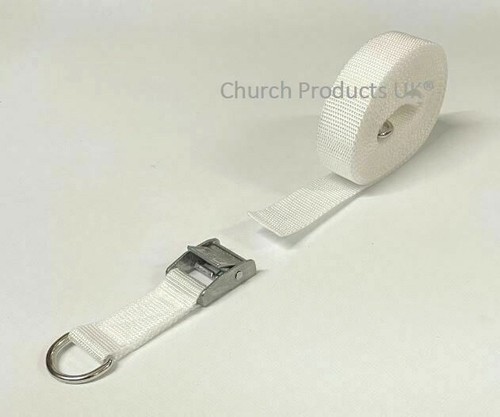 Metal Cam Buckle Strap With D-ring Each End Tie Down 25mm Webbing 1m - 3.5m - Picture 45 of 46