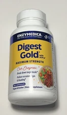 Enzymedica Digest Gold w/ATPro MAXIMUM STRENGTH 180 Capsules BNIB EXP 04/2026+