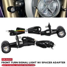 Front LED Turn Signal Light DRL W/ Spacer Adapter For DUCATI Scrambler 1100/Pro