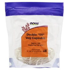 NOW FOODS Empty Capsules Vegetarian Double 00" 750 Veg Capsules"