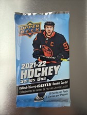 NHL HOCKEY-2021/22 Upper Deck Series One-NEW/SEALED-8 Card Mega Box Pack