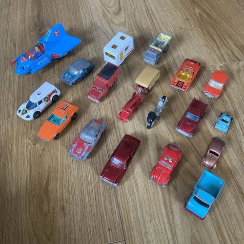 19 X Vintage Corgi, Matchbox & Lesney  Job Lot Bundle Cars Trucks Vehicles Used