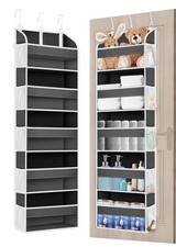 1 Pack Over The Door Organizer, Bathroom Organizers and Storage with 5 Pocket...