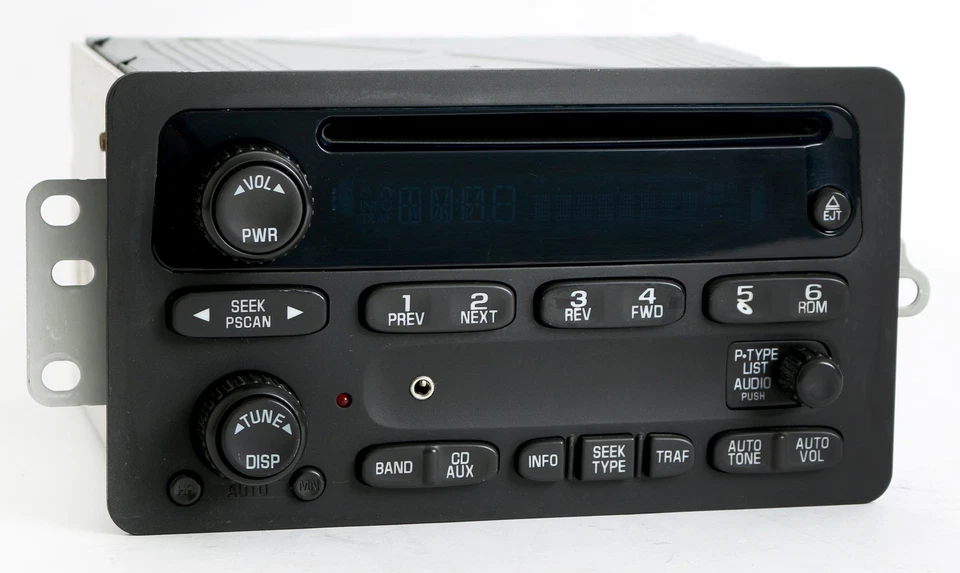 Chevy Trailblazer GMC Envoy 2002-2003 Radio AM FM CD con entrada auxiliar 15195521 Foto 3 de 4