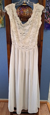 Vintage Victoria's Secret S Lingerie Gown Lace Bodice Open Back Full Skirt 90's