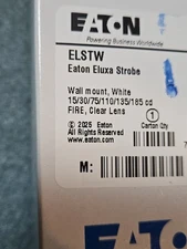 WHEELOCK ELSTW EATON ELUXA STROBE Fire Alarm White Led Strobe Wall Mount New