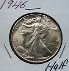 1946 WALKING LIBERTY SILVER HALF DOLLA BU
