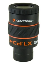 Celestron X Cel LX 25mm Eyepiece for Planetary Viewing 60 Degree Field of View