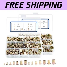 812-Piece Rivet Nut Set - Ideal for DIY Projects & Professionals, Rust Resistant