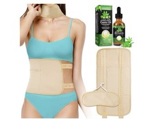 2 Pack Castor Oil Pack Wrap Organic Cotton for Liver Detox, Reusable Washable