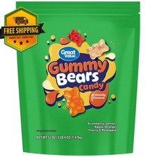 Great Value Gummy Bears Candy 52 oz Bulk Bag
