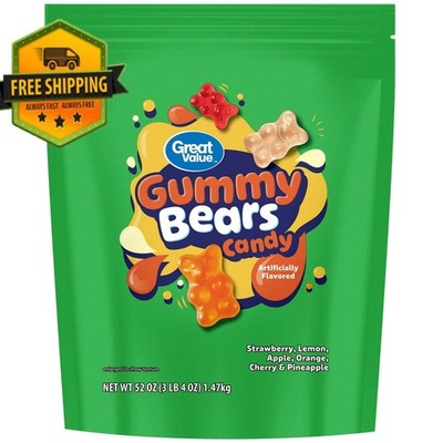 Great Value Gummy Bears Candy   52 oz Bulk Bag