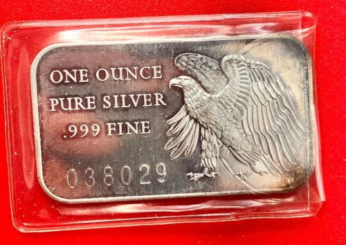 ONE TROY OUNCE 999 SILVER EAGLE BULLION BAR