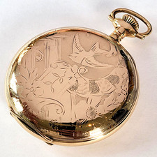 H39 SCARCE! 1902 16s ILLINOIS 23J SANGAMO MODEL 4 HUNTER RAILROAD WATCH! RUNS A+