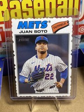 2026 Topps Heritage 306 Juan Soto Deckle Edge Variation New York Mets