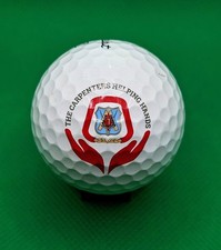The Carpenters Union Helping Hands logo golf ball