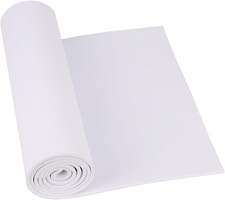 White EVA Foam Sheet, 4mm Thick Foam Sheet for Cosplay, 59"x13.9" with High Dens