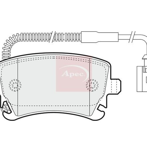 Apec BremsbeläGe Hinten FüR VW Phaeton 2002-2016 90R PAD1298-image