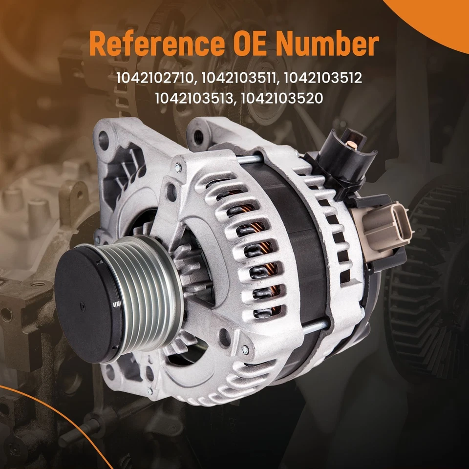 6 Nervature Generatore Alternatore 150A 14V For Ford C Max DM2 Focus II 04-12 - Imagen 2 de 4