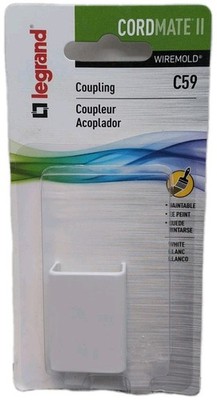 Wiremold C59 CordMate White Paintable Cord Coupling [99]