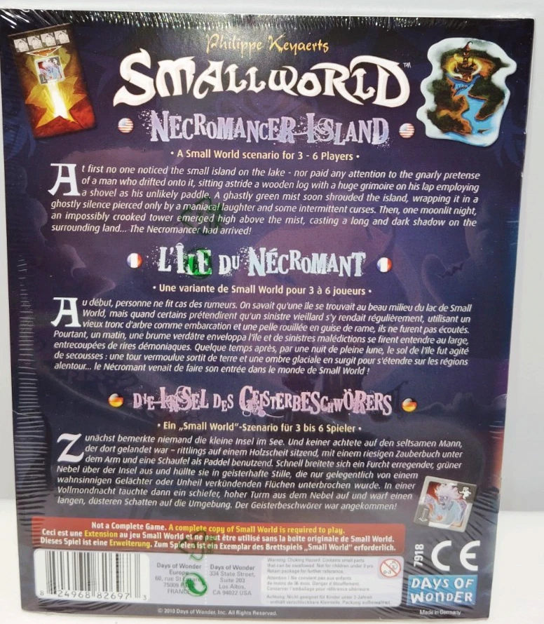 Days of Wonder NECROMANCER ISLAND Smallworld Expansion Philippe Keyaerts SELLADO Foto 2 de 2