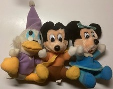 Disney Mickeys Christmas Carol 8” Hardees Plush Toy X3 USED 1984 Minnie Scrooge