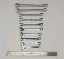 SK Tools SuperKrome Combination Metric Wrench Set 10mm - 17mm USA 12pt +21mm,22