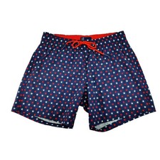 Broken Threads Swim Trunks Mens Medium Patriotic Stars Print Swim Shorts