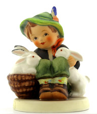 Goebel Hummel Figur, 582, 9cm, "Hasenvater/ Playmates" 1988