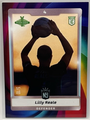 #ad 2025 Parkside NWSL Vol 2 Lilly Reale Rainbow Variation 5 10 SP RC $399.99