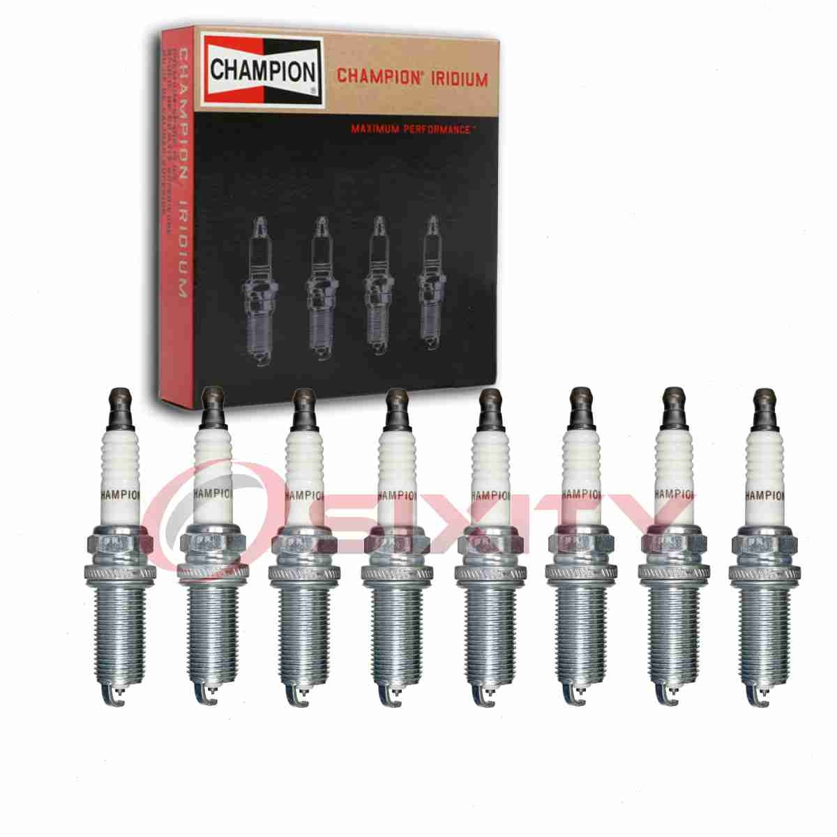 8 pc Champion Iridium Spark Plugs for 2009-2012 Hyundai Genesis 4.6L V8 vm