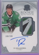 2020-21 Upper Deck The Cup rookie auto patch /249 Ty Dellandrea  Dallas Stars