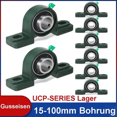 Kugellager Gehäuselager Stehlager UCP 202 - UCP 220, 15 mm - 100 mm Welle