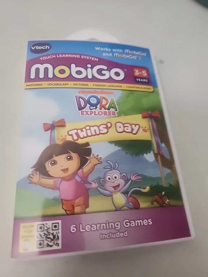 Vtech Mobigo Touch Learning System Dora The Explorer Twins Day 6 Learning Games  - Image 3 of 4