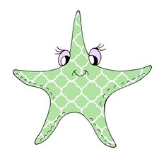 Decal Vinyl Sticker Starfish Made in USA