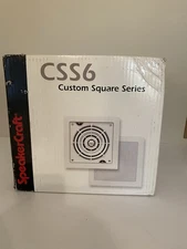 Speakercraft CSS6 square ceiling speakers package of two New in box