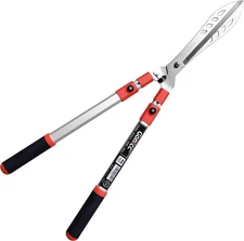 Professional Adjustable 33"+ 13" Hedge Shears. Handle Length Range 19"-32", with