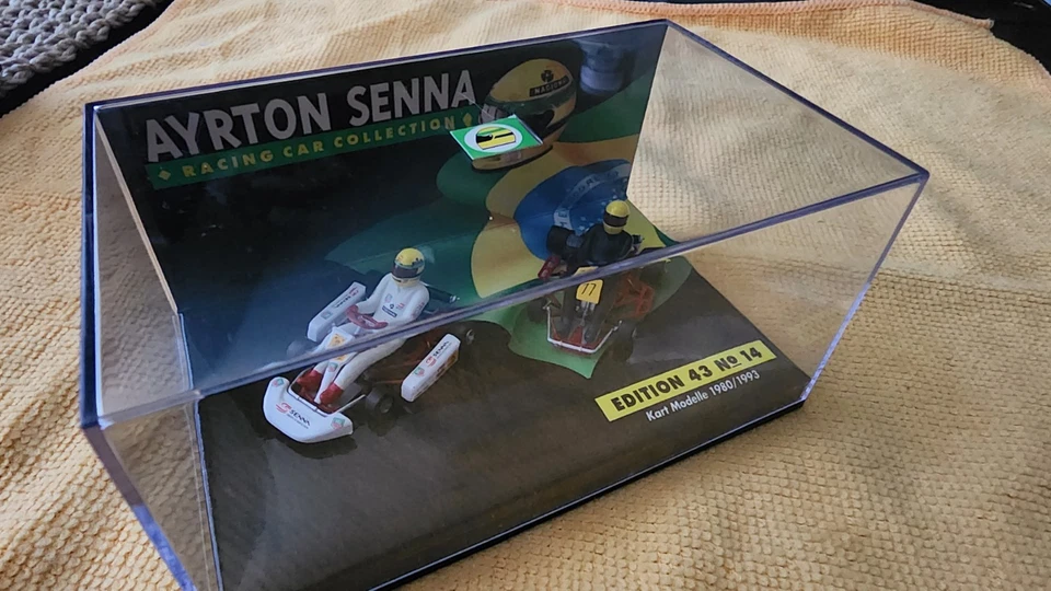 1:43 Minichamps Ayrton Senna Collection No. 14 Kart Model 1980/1993 Bercy - Image 2 of 3