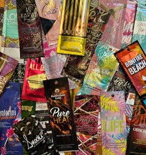 10 Assorted Indoor Tanning Lotion Packets No Duplicates Free Shipping
