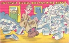 I THOUGHT VESSELS WERE IN THE NAVY ww2 comic postcard vintage war military joke