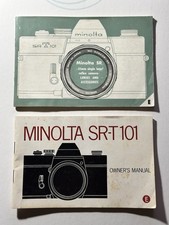 Minolta SR-T 101 Owner's Manual  Minolta SR 35mm SLR Camera Lenses  Access Bkl