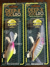 (Lot of 2) Megabass Respect Series 89 IF Hachiro - Deep-X 100 and Deep-X 200 LBO