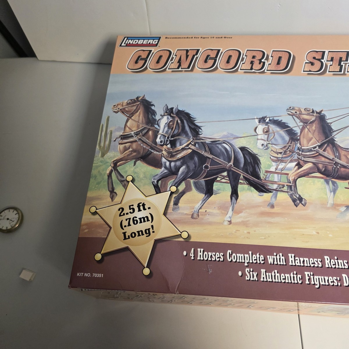 Lindberg Concord Stagecoach Plastic Model Kit #70351 1:16 Scale | eBay