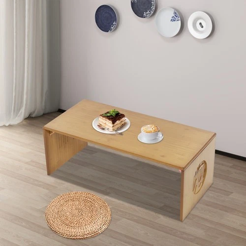 Tawny Foldable Floor Table Bamboo Folding Coffee Table Without Assembly 13.22lbs - Image 2 of 4